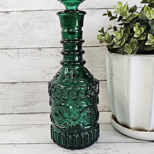 Vintage Jim Beam,  Emerald Green Glass, Bottle or Decanter