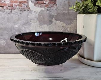 Avon 1876 Cape Cod Collection, Ruby Red Glass Bowl