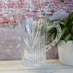 Princess House Crystal Glass Pitcher
