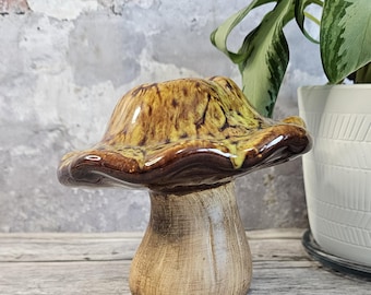 Vintage Hobby Art Ceramic Mushroom