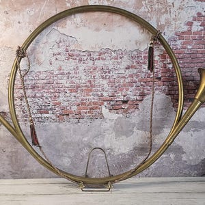 HUGE Brass French Horn 29&quot;x21&quot;