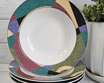 Mikasa, Studio Nova, Impulse Pattern, Rim Soup Bowl, Selling Each Individually
