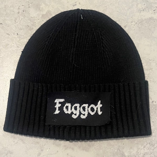 Queer Punk Embroidered beanie