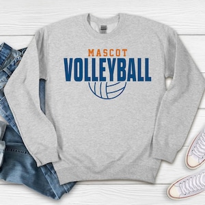 Mascot Volleyball Svg, Half Volleyball Svg, Volleyball Svg, Digital Downloads, Volleyball Team Svg, Custom Svg, Game Day Svg, Svg Cut Files