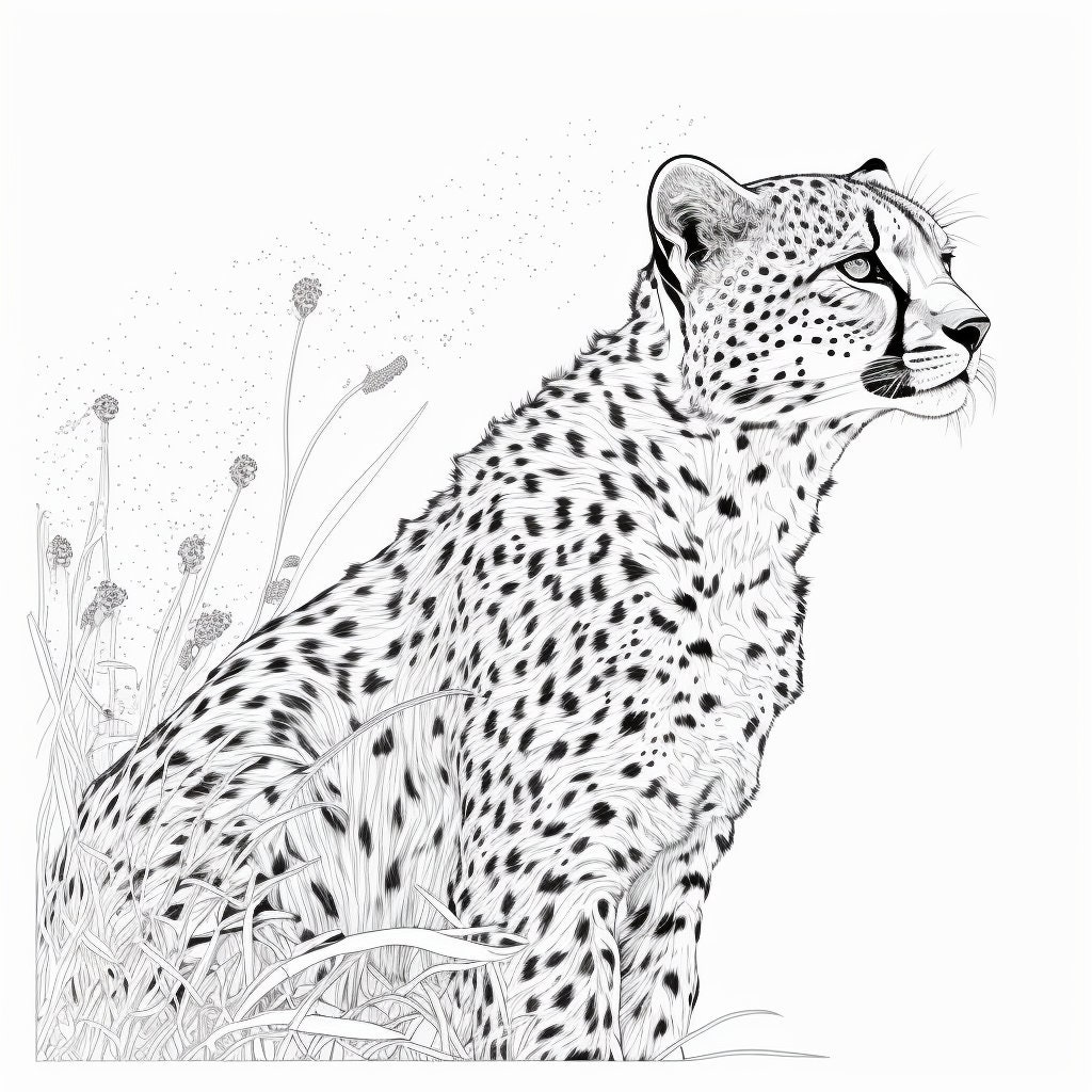 Big Cats 40 Printable Coloring - Il Fullxfull.4773455792 1isi 