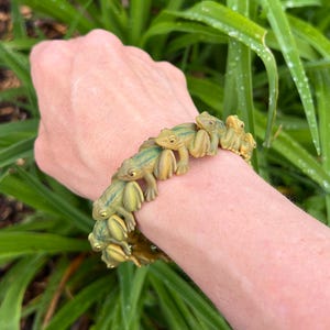 Frog bracelet frog bracelet jewelry frog jewelry frog prince gift animal lover frog lover frog fan unusual cute bracelet