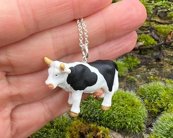 süßer Kuh Anhänger Kettenanhänger Charm Schmuck, Kuhkettenanhänger,  lustiges Geschenk Kuh Kuhliebhaber, Kuhschmuck Schmuck Kuh, Kuhliebe