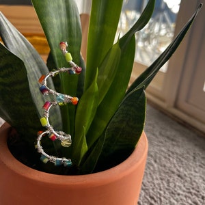 Citrine Plant Jewelry / Plant stake