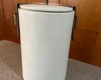 Georges Braird Large MCM "Swing Top" Ice Bucket in Ivory