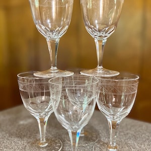Rosenthal Duchess Crystal Claret Glasses set of 6
