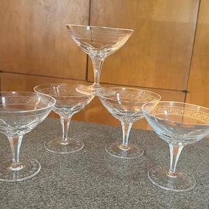 Rosenthal Duchess Crystal Champagne Coupe Glasses set of 5