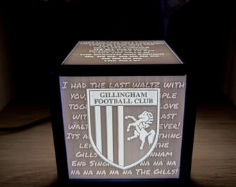 Up The Gills! Gillingham FC Night Light Box/Lamp, The Last Waltz