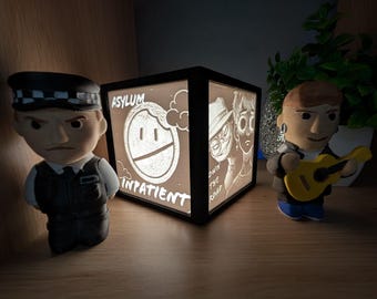Ren x Webby Inpatient Asylum LED Light Box | 3D Printed PLA Lamp (5V USB)