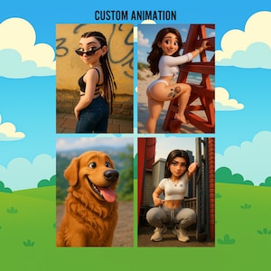 Custom Animation Style (Ghibli, Pixar, Anime, Cartoon) / AI Art in Ghibli, Pixar, Anime, or Cartoon Style from Your Photo / 3D Animation
