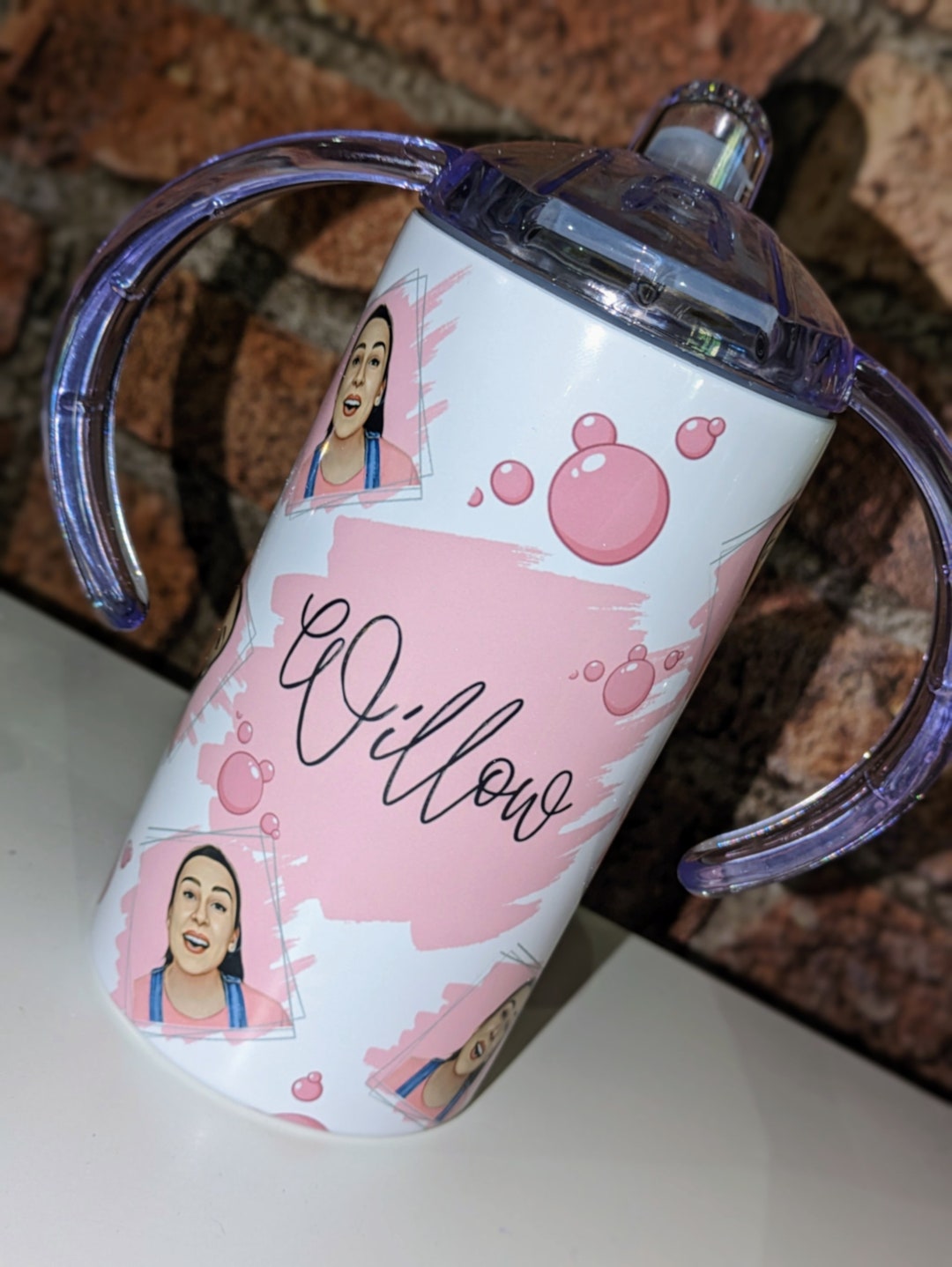 Ms Rachel Non Spill Sippy Cups Tumbler Lid Straw Kids Toddler Etsy