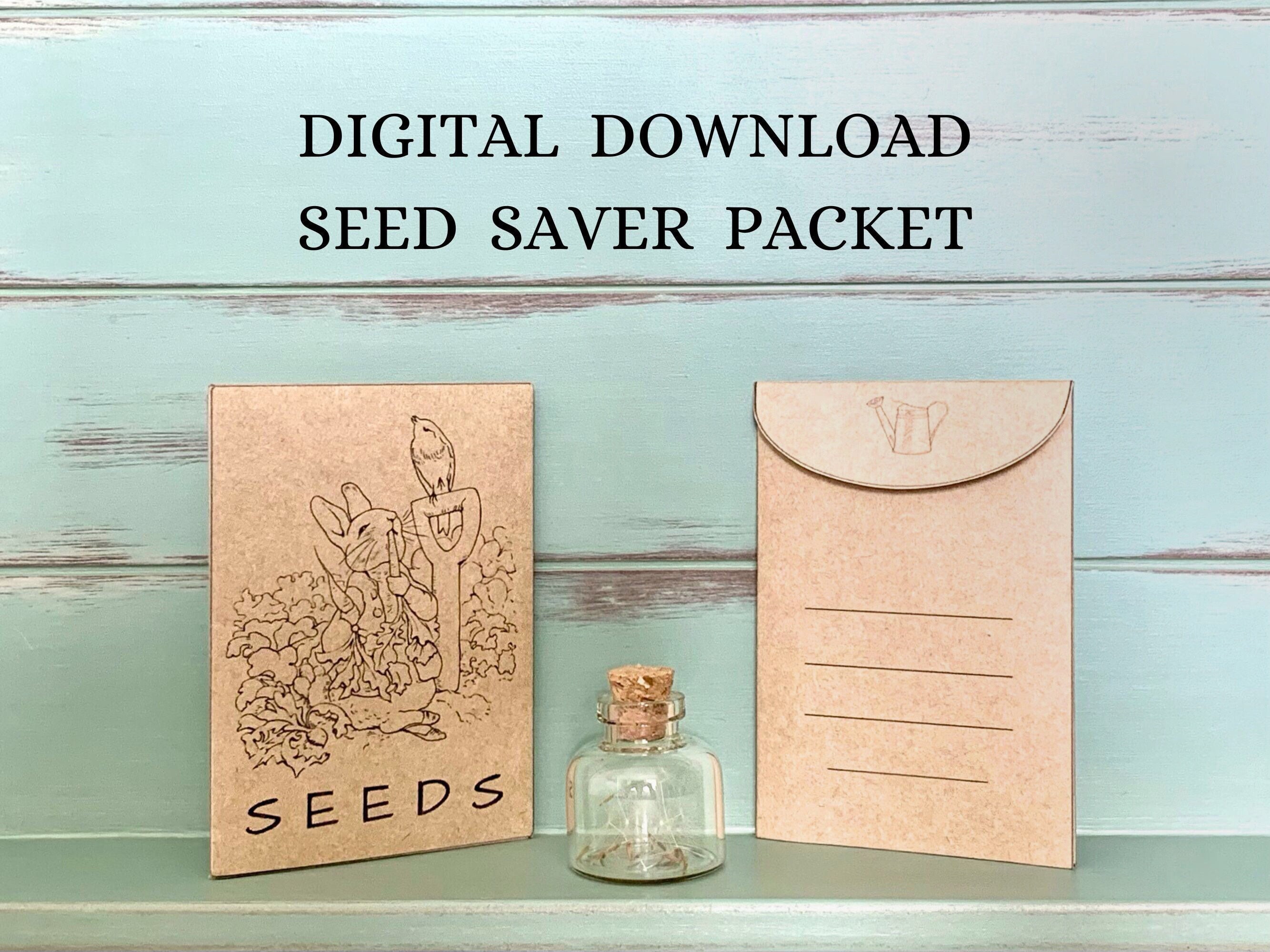 Seed Box Gift Set, Seed Gift Box, Seed Storage Box, Engraved Seed