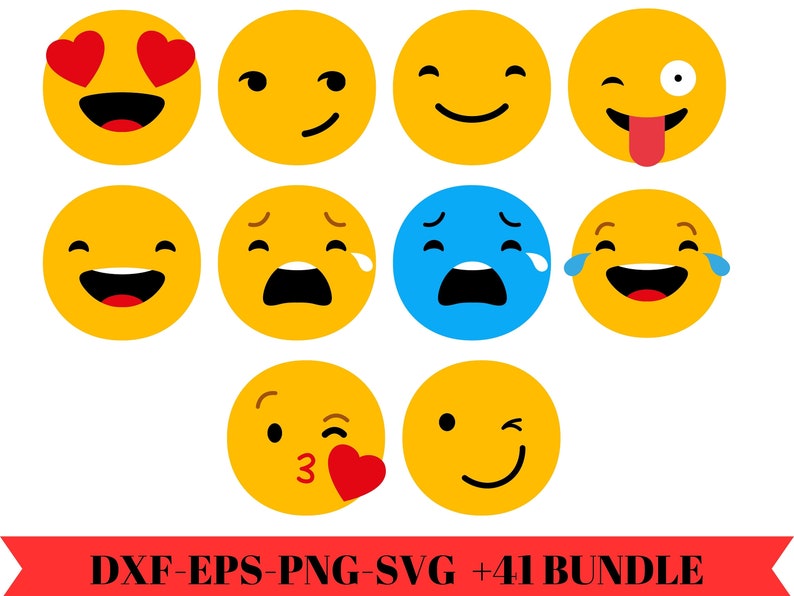 Cricut Emoji Svg Files Emoji SVG Collection Emoji Clipart - Etsy Canada