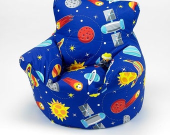 Better Nights Large Children Kids Bean Bag Chair | Space