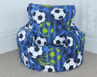 Better Nights Large Children Kids Bean Bag Chair | Football