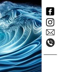 Modèle Carte de visite Vagues