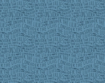 Consider the Lilies in Blue