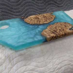 Gorgeous Maple Burl Resin Board 18x8.5