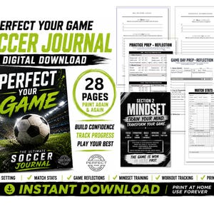Fotbollsspelarens journal | Träna annorlunda | Träning och matchutvärdering | Tankesätt | Digital nedladdning