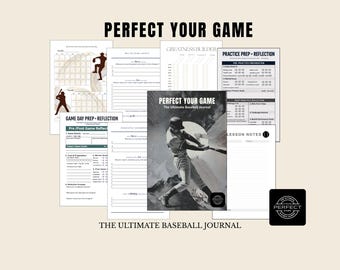 Baseball Player's Journal: oefen- en spelevaluatie (digitale download)