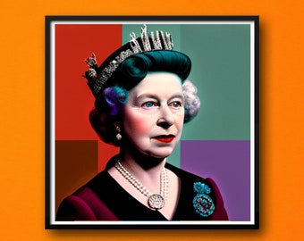 Art original de la reine Elizabeth II