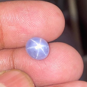 Cabujón de zafiro estrella de 4,41 ct de alta calidad: belleza natural para tus joyas