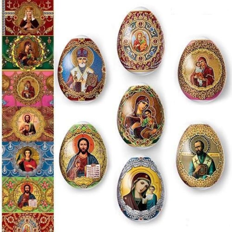 Involucro termoretraibile Involucri per uova di Pasqua Adesivo decorativo per maniche Icon's immagine 1