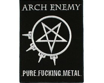 Arch Enemy Pure F*cking Metal Aufnäher - Schwedisches Melodic Death Metal Band Logo