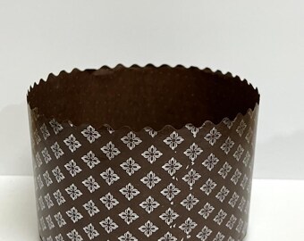 thumbnail image 2 of Set Of 6 Easter Parchment Baking Paper Molds – Paska/Panettone, Round, Multicolor (Vyshyvanka) 2 of 6