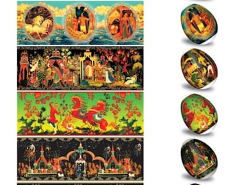 Pellicola termoretraibile - Involucri per uova di Pasqua - Adesivo decorativo per maniche - Bambini - Cartoni animati