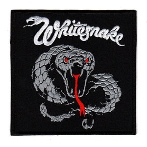 「ホワイトスネイク」パッチ（ヴィンテージ刺繍ワッペン） Whitesnake Patch - Etsy