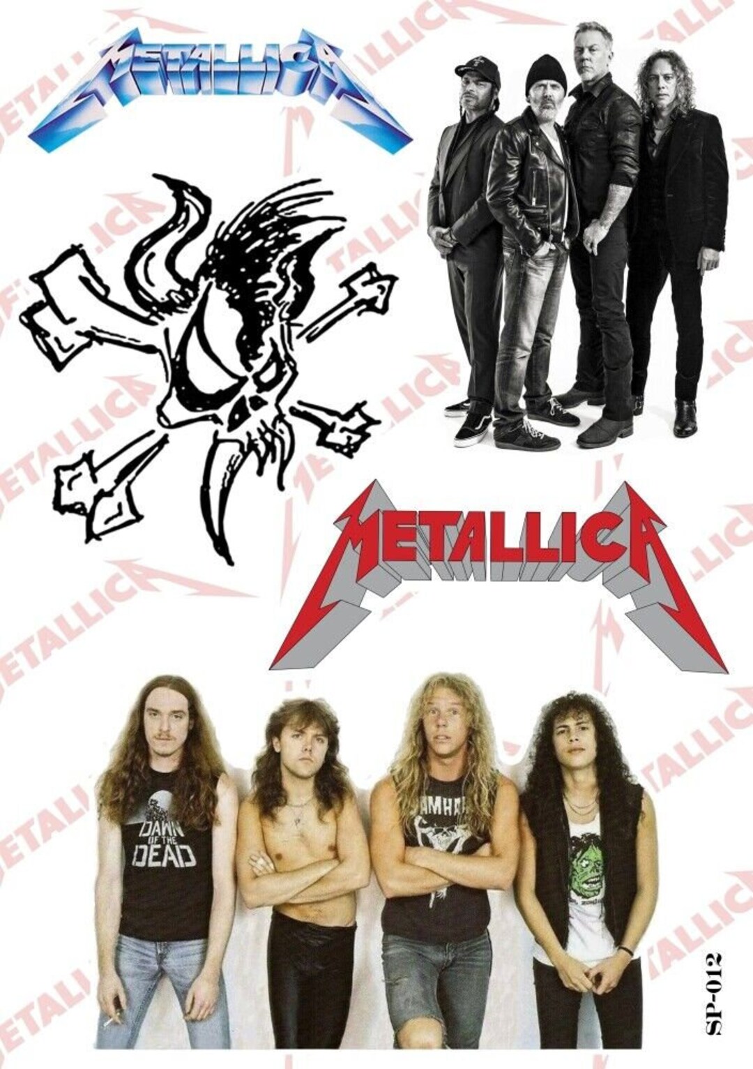 Metallica Patch Metallica Sew-on Patch | American Heavy Thrash Speed Metal Hard Rock Band Logo Marvel Logo Sewing Patches