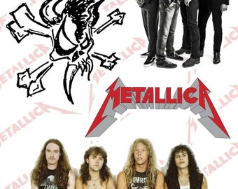 Metallica Sticker Pack - Schädel Amerikanisches Heavy Thrash Metal Hard Rock Band Logo