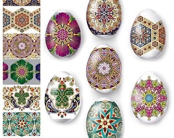 Heat Shrink Wrap - Easter Egg Wraps - Sleeve Decoration Sticker - Patterns