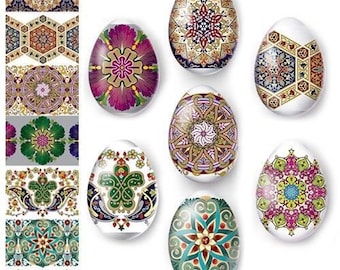 Pellicola termoretraibile - Involucri per uova di Pasqua - Adesivo decorativo per maniche - Motivi