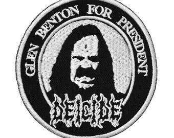 Deicide Patch - Glen Benton For President American Death Metal Band Logo