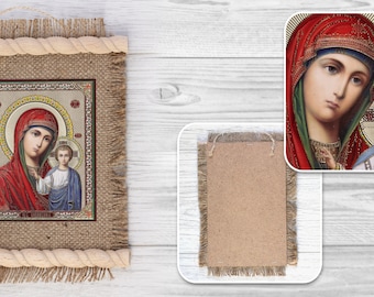 Icona cattolica ortodossa - Vergine Maria con Bambino