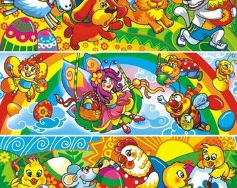 Pellicola termoretraibile - Involucri per uova di Pasqua - Adesivo decorativo per maniche - Bambini - Animali