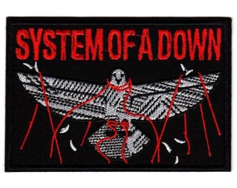 System Of A Down Patch - SoaD Overcome Bird Heavy Metal Band Logo - Sew-on patch