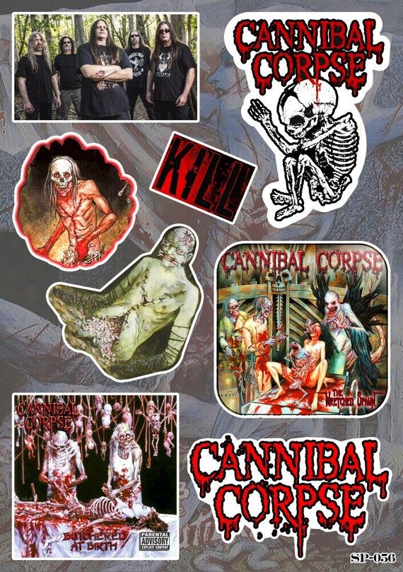 Cannibal Corpse Death Metal Logo Vinyl Sticker Decal - For Car, Laptop, Guitar Case