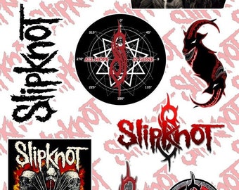Slipknot Sticker Pack - All Hope Is Gone American Heavy Nu Metal Band Logo