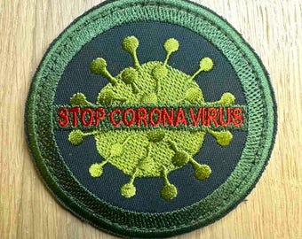 Patch (Velcro# - Hook&Loop style) - Stop Coronavirus Pandemic 2020