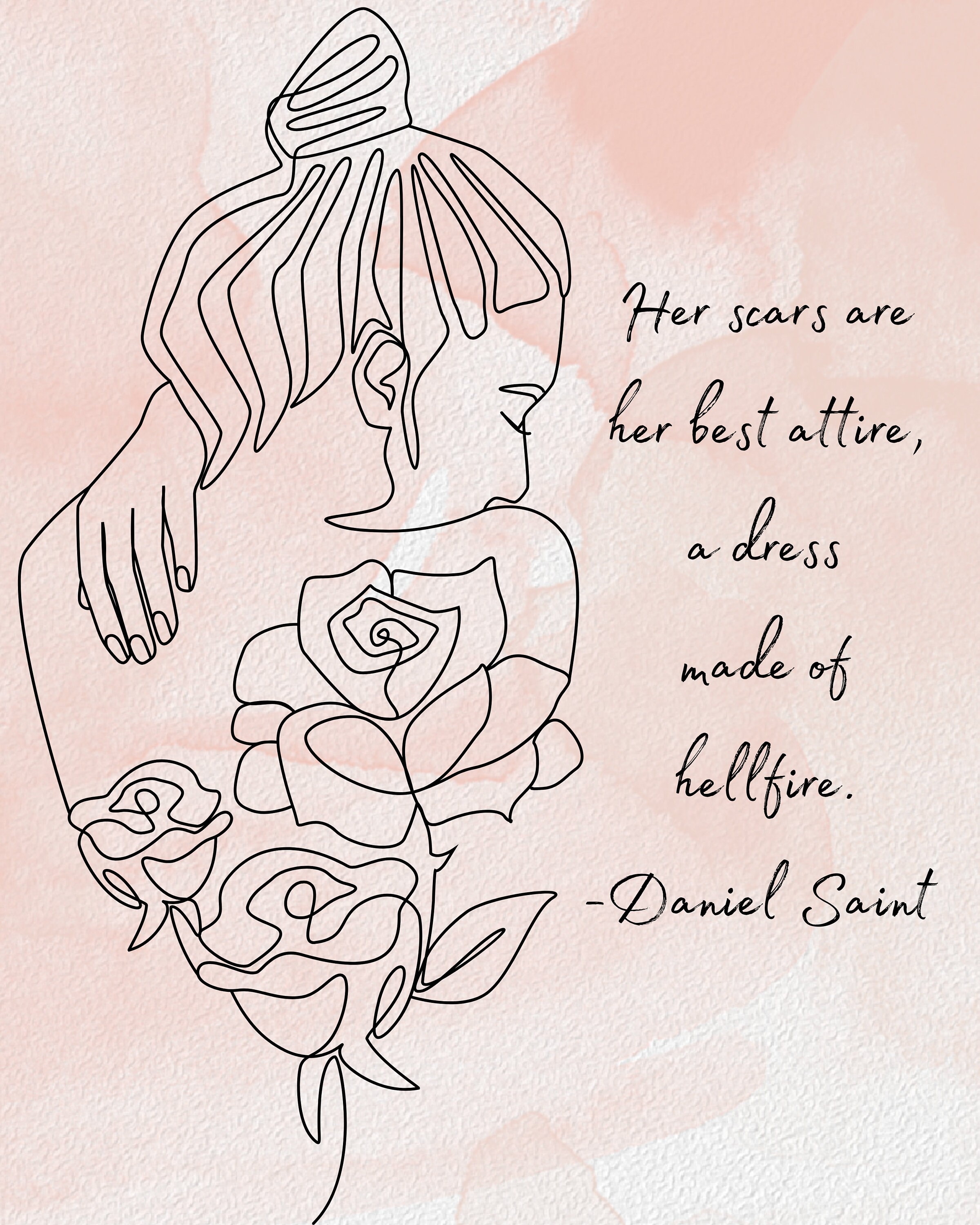 Her Scars Are Her Best Attire Strength Women Feminism Girl Etsy