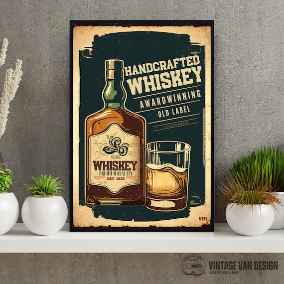 Panneau Métal Vintage - Affiche Ancienne Liqueur Amsterdam - Reproduction E589