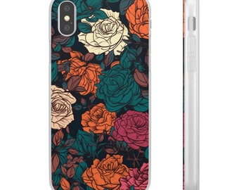 Unique floral pattern High quality Custom phone case Iphone 13 12 11  pro max X XS XR plus samsung galaxy s20 s21 s22 ultra FE plus