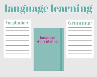 Language Study Planner, Language learning notebook
